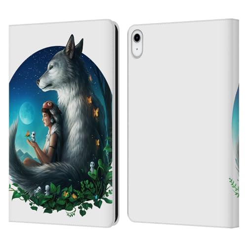 Étui portefeuille iPad 10.9 2022/2025 Jonas Jödicke Princesse de Loup en cuir