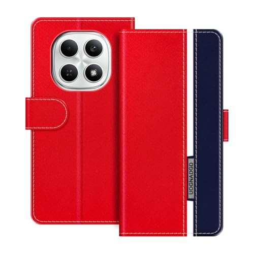 UOGNADGD ���U�[�P�[�X Xiaomi Redmi Note 15 4G �Ƃ̌݊������� �}�O�l�b�g���t���b�v�J�o�[ �X�^���h���J�[�h�z���_�[�t�� �Ռ��ی�Ή� (���b�h)