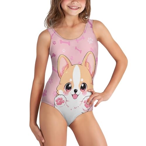 Image of JEOCODY Swimsuit for Girls One Piece Bathing Suit for Teens Crossback Hawaiian Beach Swimwear