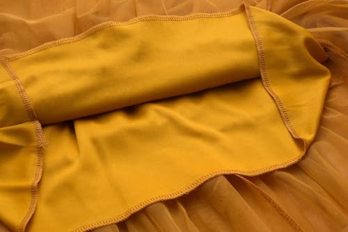 Tulle Skirts for Women Long Fairy Midi Skirt Mesh Layered Tutu A-Line Skirts Elastic High Waist Casual Skirts 20254