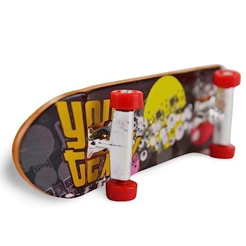 Skate de Dedo Com Lixa e Acessórios de Troca Miniatura Fingerboard