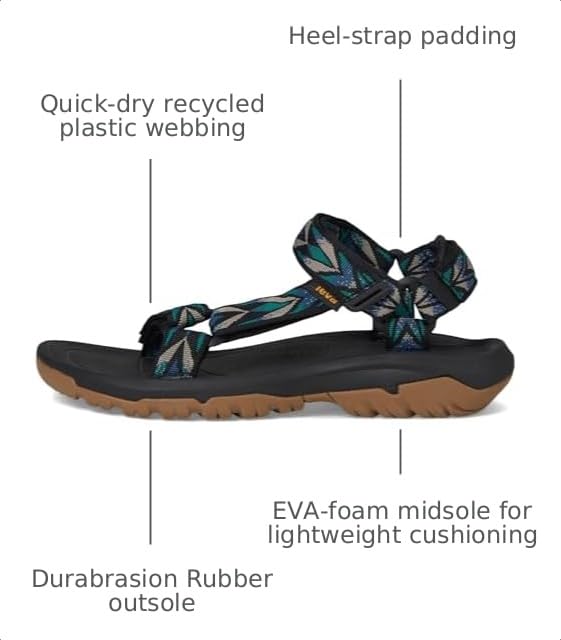 Image of Teva Men's Hurricane XLT2 Sport Sandal, Archive Wings Black /Tan, 13