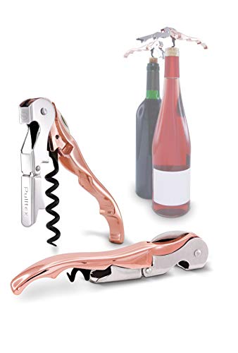 Miniatura 3 de Pulltex 109-143-00 Pulltaps Evolution-Sacacorchos Con Funda De Piel, Color Oro Rosa, Acero