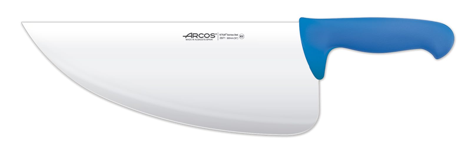 Arcos Séries 2900 - Couteau de Poissonnier Couteau de Poisson - Lame Acier Inoxydable Nitrum 320 mm - Manche Polypropylène Couleur Bleu