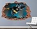 WARMBERL Stickers Muraux Batman Action Arme Brique Sticker Mural Cassé 3D Autocollant Art Vinyle