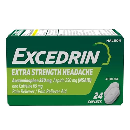 Excedrin Extra Strength Caplets for Headache Pain Relief, 24 Count