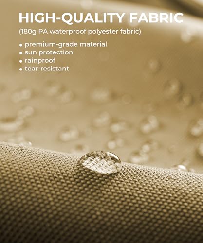 10x10 Ft Aluminum Pergola, Outdoor Metal Gazebo with Adjustable Canopy, Reinforced Frame Outdoor Shelter for Backyard, Patio Lawn and Deck - Khaki