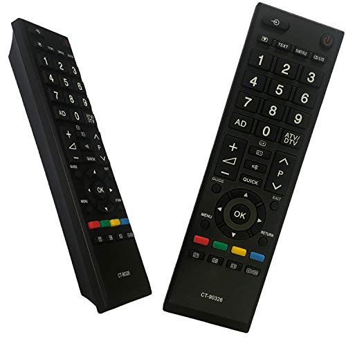 iLovely Nuevo Toshiba CT-90326 Mando a Distancia para Toshiba Universal TV Compatible con Control Remoto para Toshiba TV 40LV703G1 40LV733F 40LV733N 40LV675 40LV675D 40LV833F 40LV833G Cover