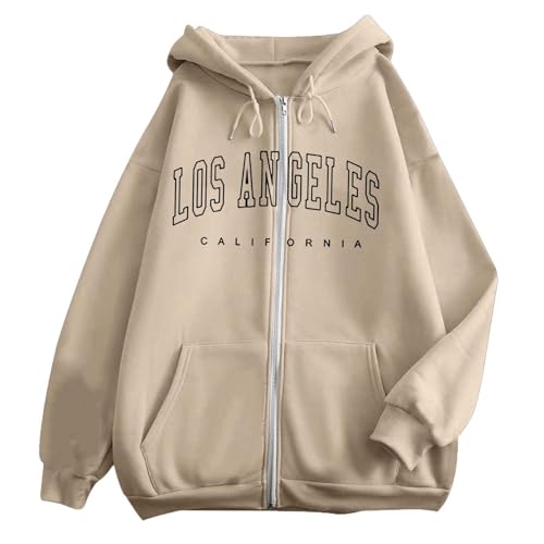 Sweat à capuche de sport pour femmes WWricotta veste zippée à manches longues imprimée