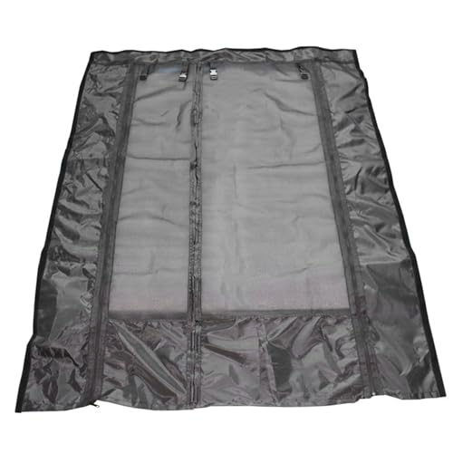 Rv Bug Screen 52x71 Magnetic Closure Door Bug Screen Anti-Sun Breathable Fine Mesh Sliding Door Rollable Rv Protector with Buckle for Van Cars