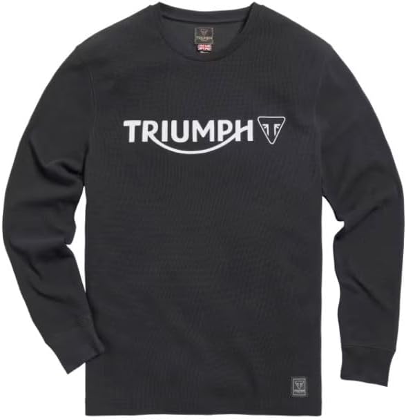 TRIUMPH Bettmann Long Sleeve Waffle Tee MTLS21010 (XX-Large) Black