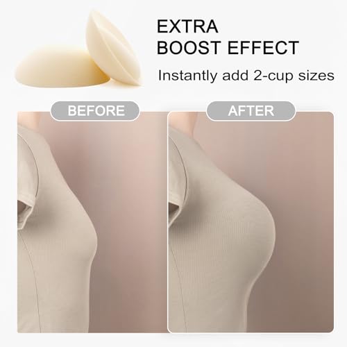 Image of FOOT OF THE TREE Super Thick Bra Pads Inserts 3 Pairs Removable Breast Enhancers Push Up Bra Cups Paddings