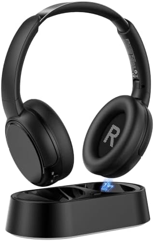 Oraolo Wireless TV Headphones, Bluetooth 5.3 Over-Ear, 45H Playti...