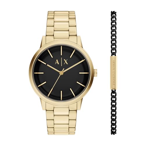 Listado de Reloj Armani Exchange Dorado los preferidos por los clientes. 45 Set reloj con pulsera Armani Exchange AX7178SET Essential de acero inoxidable en color dorado para hombre
