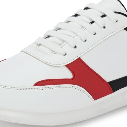 Image of Centrino Retro Sneakers for Men | Shoes for Man Stylish | Color Block Lace-Up Casual Canvas Walking Shoes | Cushioned Insole | Lightweight Comfortable Breathable | Anti-Skid | Trendy Mens Sneakers (6580)