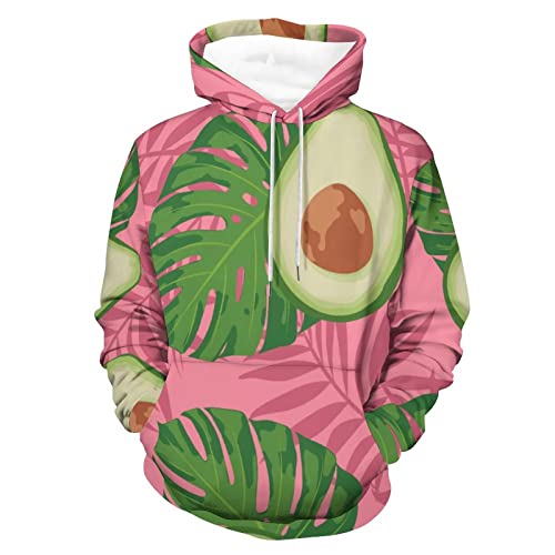 Hoodie avocat vert rose UMENG idéal pour vos moments de détente en ville