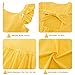 Yellow Summer Dress for Girls 5-6 Years Old Vintage Ruffle Sleeveless Dresses Casual Sundress for Beach Wear