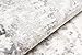 TAPISO Valley Teppich Kurzflor Vintage Creme Weiß Grau Dunkelgrau Rahmen Design Used Effekt Meliert Verwischt Wohnzimmer Schlafzimmer ÖKO-TEX 160 x 220 cm