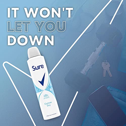 Sure Anti-perspirant Aerosol Cotton Dry 250 ml - Image 3