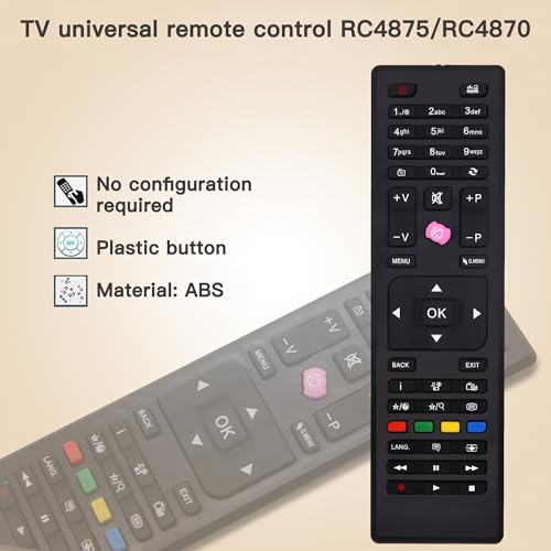 FOXRMT Universal TV Remote Control for Digihome Finlux Telefunken Celcus Logic JVC Tucson Edison Oceanic Bush - No Setup Required - Image 3