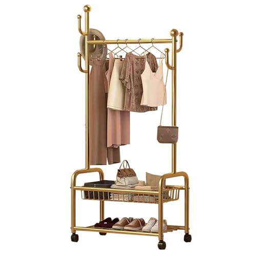 Perchero resistente con almacenamiento de zapatos, ahorra espacio para pasillo, sala de estar y dormitorio, elegante solución de muebles de entrada