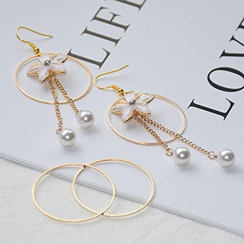 60PCS Earrings Hoop for Jewelry Making DIY Crafts Earring Making Supplies Necklace (60PCS KC Gold) - Image 3