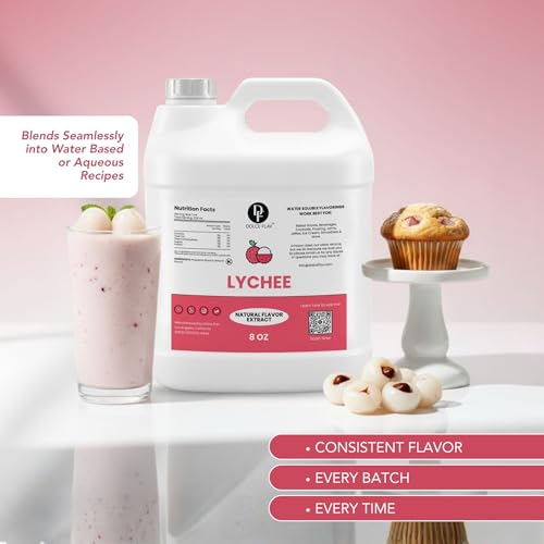 Image of Dolce Flav Natural Lychee Flavoring Concentrate | Water Soluble | 8 Fl Oz