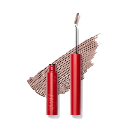 Image of Espoir The Brow Color Fixing Cara #9 Light Taupe 0.1 fl oz - Tinted Eyebrow Mascara, Long-Lasting Brow Gel with Skinny Brush, Natural Brow Coloring for Women & Men, Korean Brow Makeup