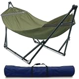 Tranquillo Cotton Canvas Hammock with Stand