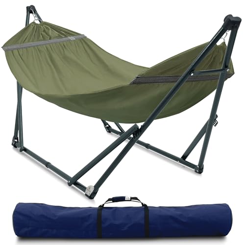 Tranquillo Sturdy Steel Hammock Stand with Canvas