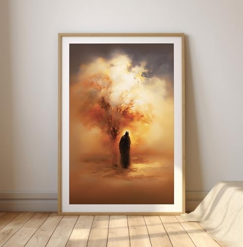 Moses And The Burning Bush Print