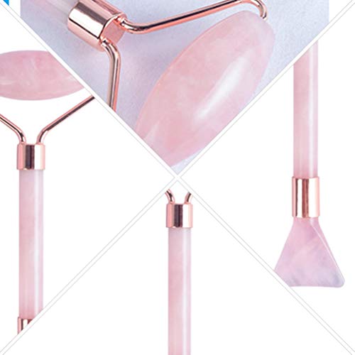 FRCOLOR Rolo de pedra de beleza facial de jade, massageador de pele, terapia de tratamento para rost