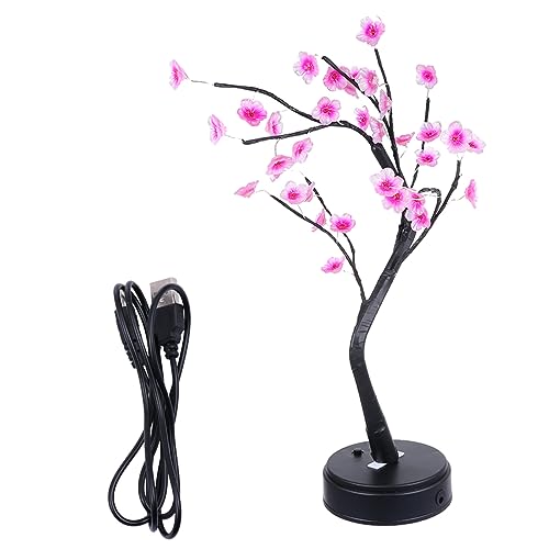 DOITOOL 1 Lampe Veilleuse En Forme De Prunier Sans Pile Matériau Robuste Décorative Pour La Maison