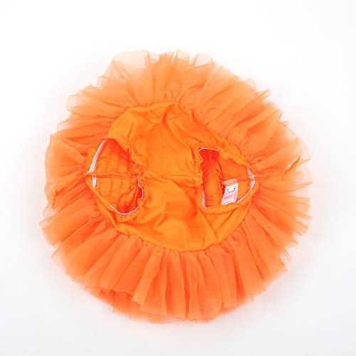 Saia tutu macia para bebês meninas da Slowera (saia) de 0 a 36 meses, Laranja, 12-24 Months