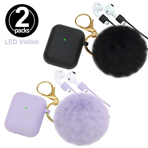 BRG for AirPods Case,Soft Cute Silicone Cover for Apple Airpods 2 & 1