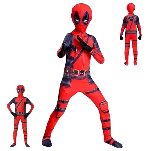 Halloween Deadpol Kostüm Kinder, Bodysuit Kostüm Deadpol, Cosplay...