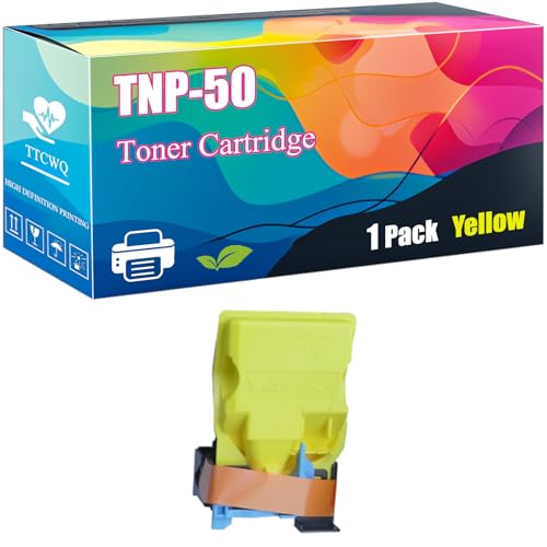 Compatible for Konica Minolta TNP-50 Toner Cartridge bizhub C3100P Printers, High Yield 6000 Pages, Unleash High-Definition Printing (Yellow)