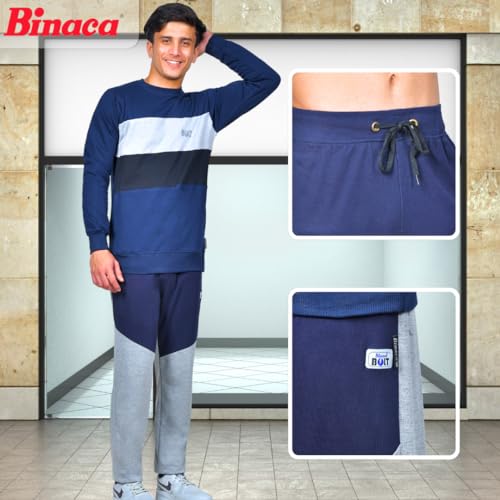 Image of Binaca Designer Men's Joggers - Slim Fit Athletic Sweatpants, Breathable Cotton Jogger Pants for Workout, Casual & Gym Wear | Stylish Drawstring Track Pants