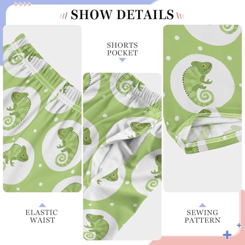 Chameleon Polka Dot Boys Long Pants Soft Trousers Elastic Waist Kids Lounge Bottoms with Pockets S-XL4