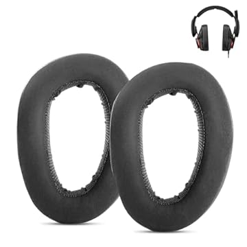 DowiTech Almofadas auriculares de substituição profissional compatíveis com Sennheiser GSP-600 GSP 600 fones de ouvido com couro amigo da pele e espuma viscoelástica