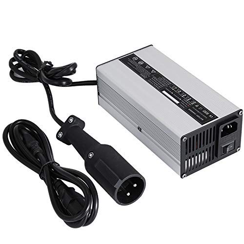 Mophorn 48V 5A Golf Cart Battery Charger with 3 Pin Round Plug