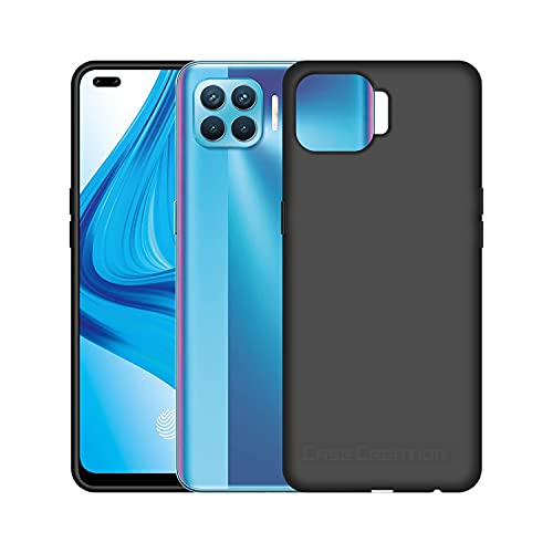 Image of Case Creation Luxurious OG Series for Oppo F17 Pro Case Cover,Anti-Dirty Slim Case Frosted Matte Cute Candy TPU Raised Bezel (Splash of Color) Back Cover for Oppo F17 Pro -Black