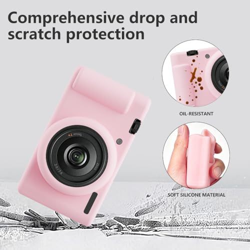 Funda Silicona para Sony ZV-1 II con Protector y Lanyard miniatura 3