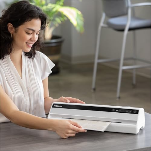 Fellowes Saturn 125 Thermal and Cold Laminator Machine with 10-Sheet Starter Kit, 12.5 inch, Easy and Fast Warm-Up, Jam-Free Design image 8