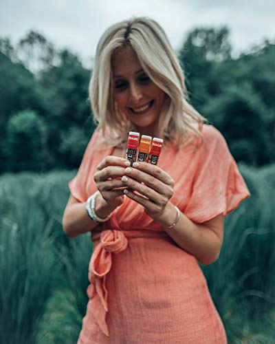 Eco Lips Mongo Kiss Mongongo Oil Lip Balm with Beeswax and Cocoa Butter, 4-Pack (Acai Berry/Banana/Blood Orange/Yumberry Flavors)