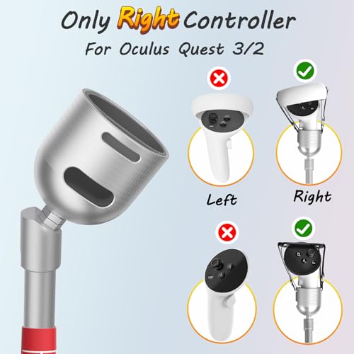 image for ZHGM VR Golf Club Attachment for Meta Oculus Quest 3S/3/2, Tilt up Des