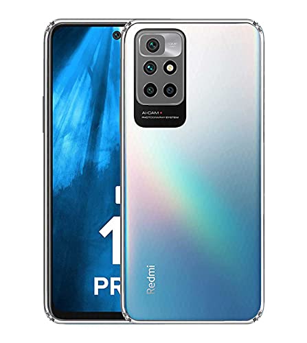 Image of Soft Flexible Silicone Back Cover Compatible with Xiaomi Redmi 10 Prime, Transparent Case