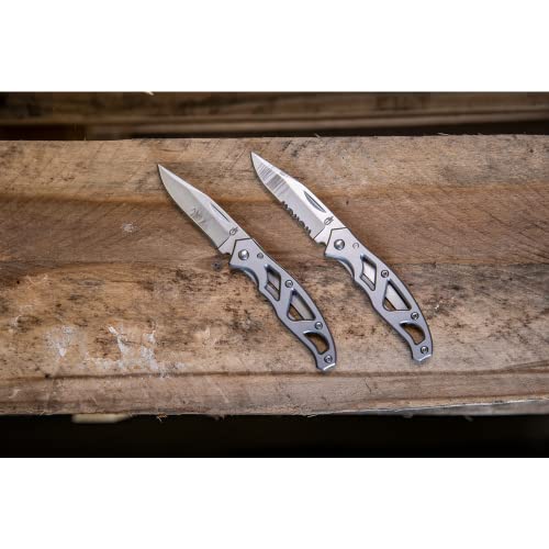 Gerber Gear Paraframe Mini Pocket Knife, 2.2 Inch Serrated Edge Small EDC Folding Knife with Safety Lock for Everyday Carry, Gifts for Men, Stainless Steel - Image 8
