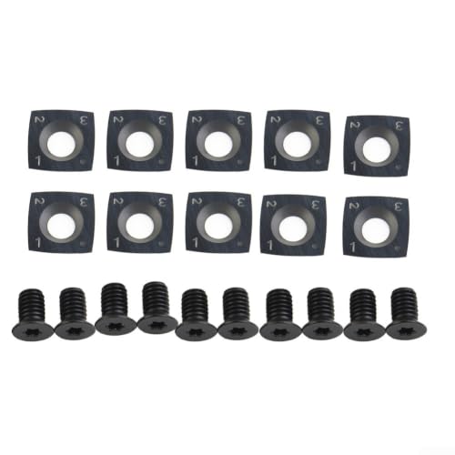 Insertos de carburo micrograno de 15mm R150, cuchillas cuadradas plateadas 7