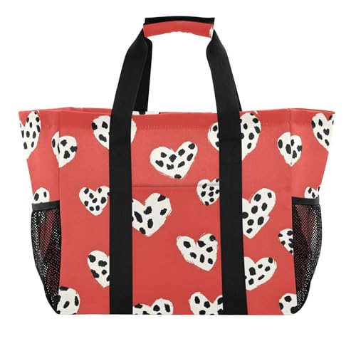 Grand sac de plage en toile fini le sable et l'eau avec ce cabas léopard à poches